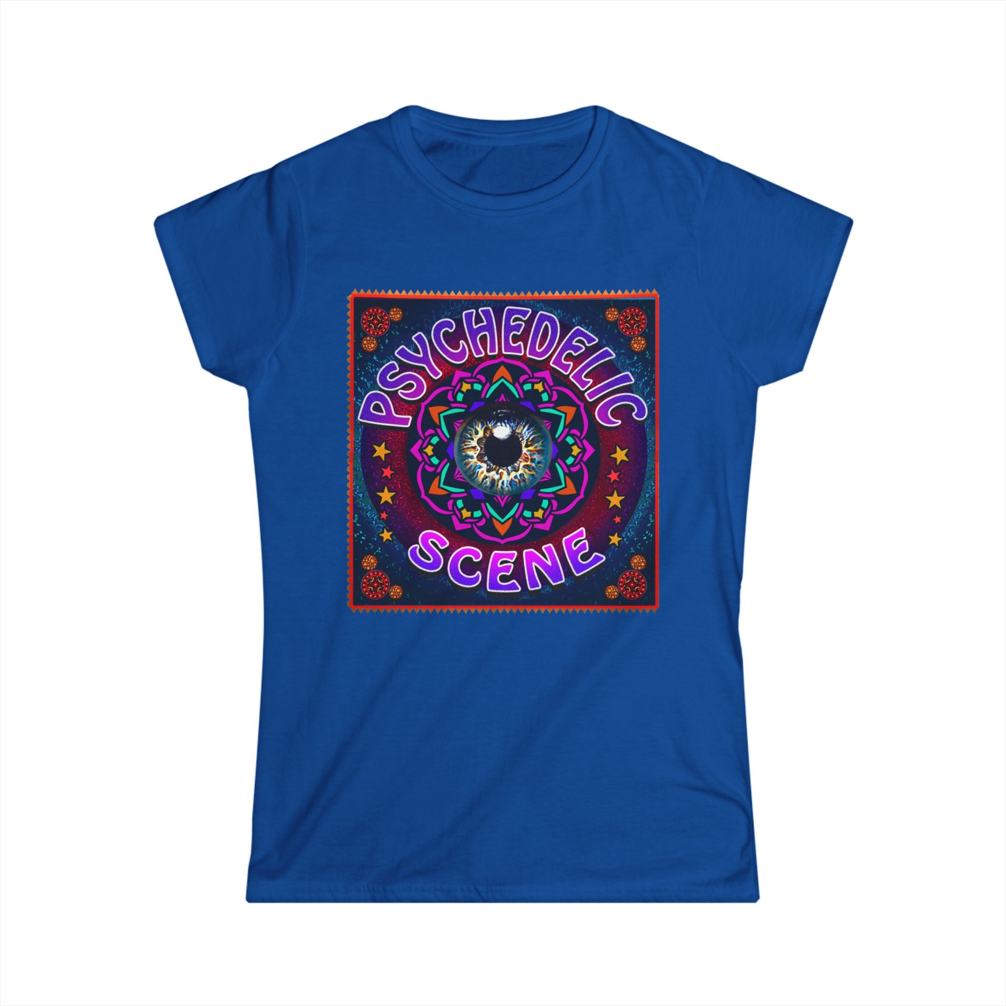 Psychedelic Scene Women's Tee — Retro Psychedelia Graphic T-Shirt