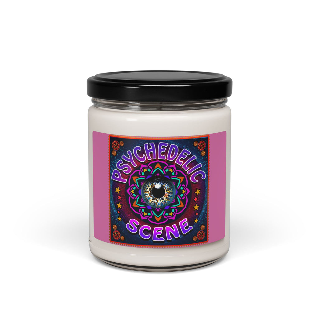 Psychedelic Scene Soy Candle — 9oz Scented Jar