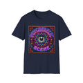 Psychedelic Scene Graphic T-Shirt — Retro Skull Mandala Tee