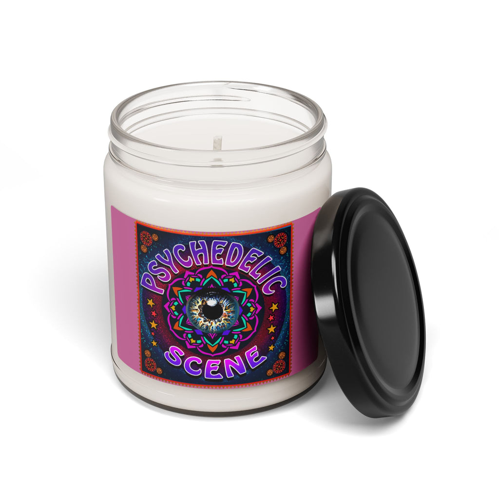 Psychedelic Scene Soy Candle — 9oz Scented Jar